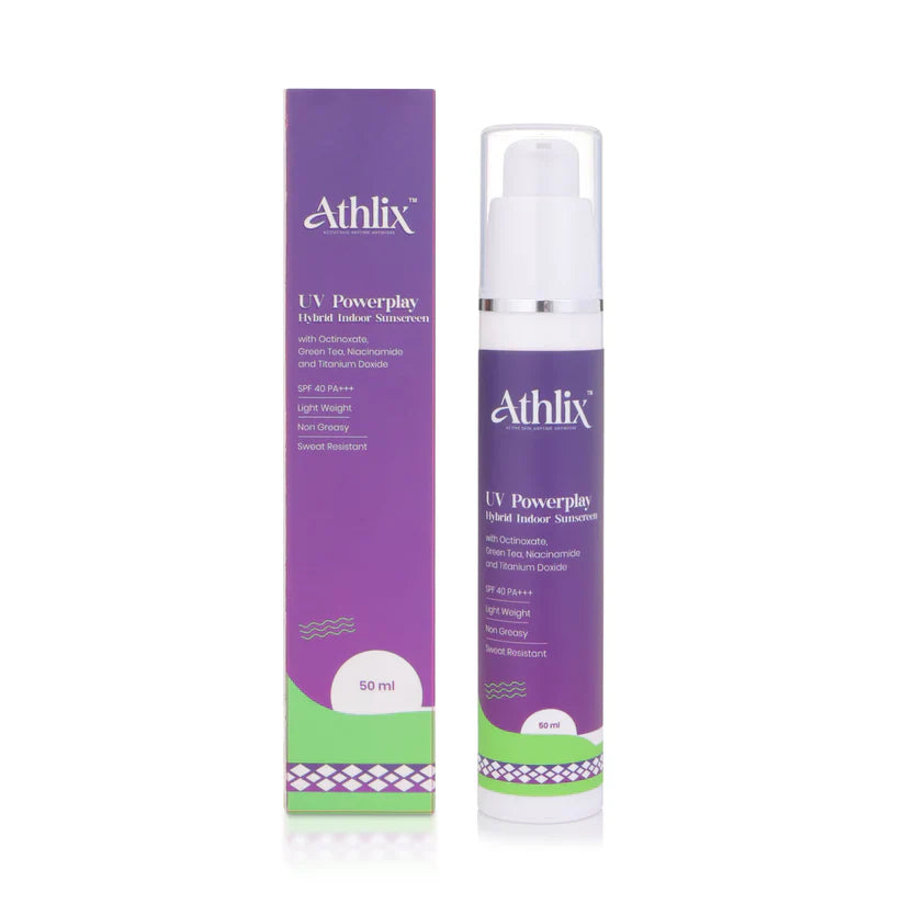 UV Powerplay Indoor Sunscreen by Athlix: The Ultimate Protection for Athletes and Gym Enthusiasts