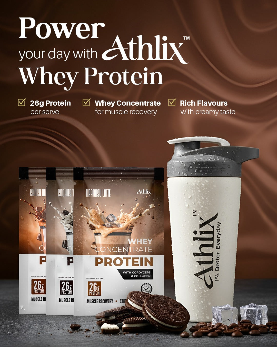 Why Athlix Whey Protein Cookies Cream Is the Perfect Post-Workout Protein for Athletes