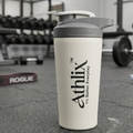 Athlix Premium Stainless Steel Protein Shaker Bottle 700ml | White