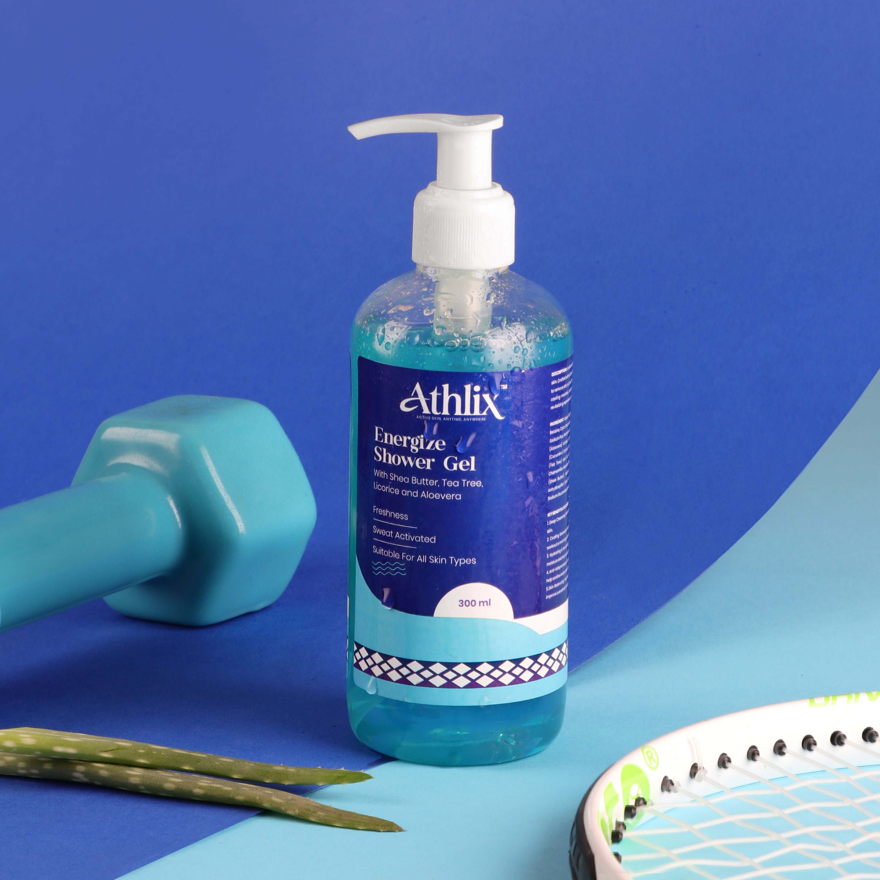 Energise Shower Gel with Aloe Vera & Licorice | Refreshing Body Wash for Post-Activity Cleansing & Hydration | Suitable for All Skin Types [ 300ml ]